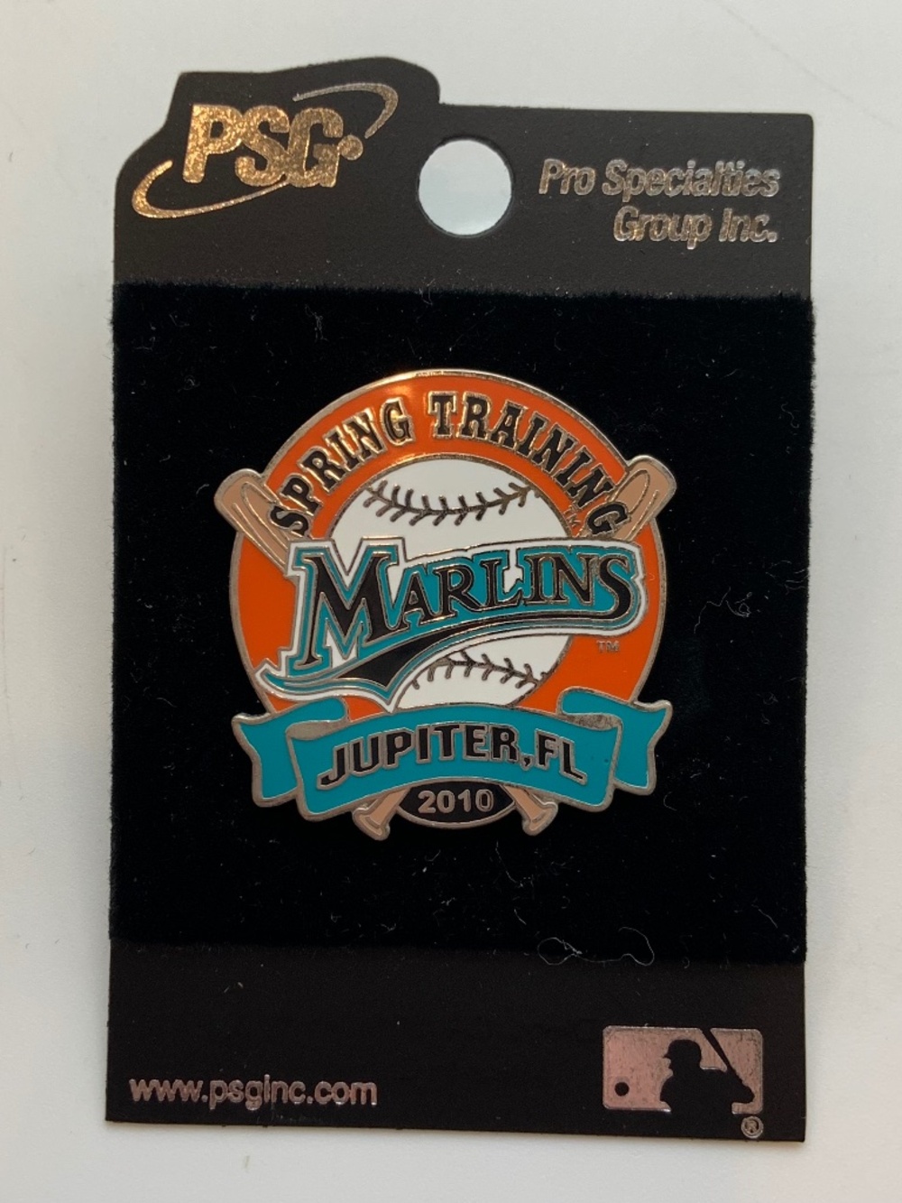 Vintage Florida Marlins Spring Training Jupiter Florida 2010 Baseball Lapel Pin